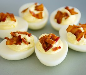 Bacon and Cheese Deviled Eggs