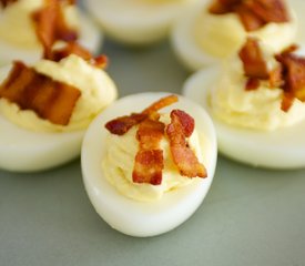 Bacon and Cheese Deviled Eggs