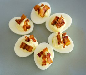 Bacon and Cheese Deviled Eggs