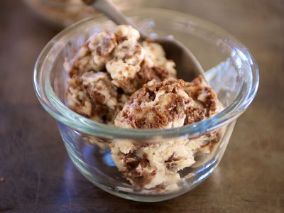 Fudgy Rocky Road Brownie Frozen Yogurt