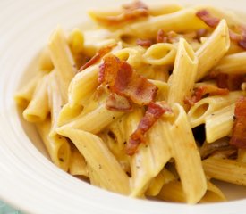 20 Minute Penne Carbonara for Two