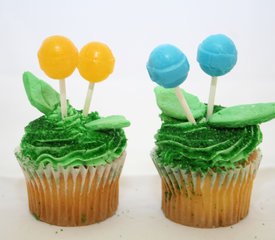 Spring Cupcake Toppers with Dum Dums