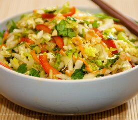 Slaw with Maple-Soy Dressing 