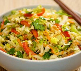 Slaw with Maple-Soy Dressing 