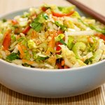 Slaw with Maple-Soy Dressing 