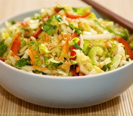 Slaw with Maple-Soy Dressing 