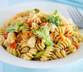 Easy Cheddar Pasta and Vegetables