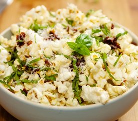 Popcorn with Basil and Sun-Dried Tomatoes