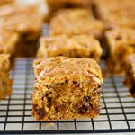 Applesauce Peanut Butter, Chocolate and Dried Fruit Coffee Cake
