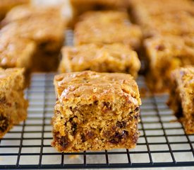 Applesauce Peanut Butter, Chocolate and Dried Fruit Coffee Cake