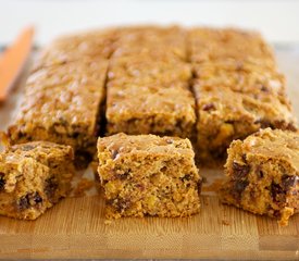 Applesauce Peanut Butter, Chocolate and Dried Fruit Coffee Cake