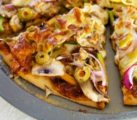 Mushroom, Sun-Dried Tomato and Olive Pizza