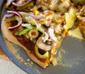 Mushroom, Sun-Dried Tomato and Olive Pizza