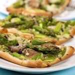 Asparagus Mushroom and Cheese Tart (Low Fat)