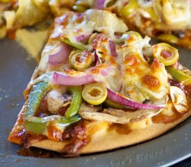 Mushroom, Sun-Dried Tomato and Olive Pizza