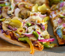 Mushroom, Sun-Dried Tomato and Olive Pizza