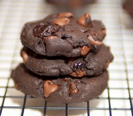 Chewy Chocolate-Cherry Cookies