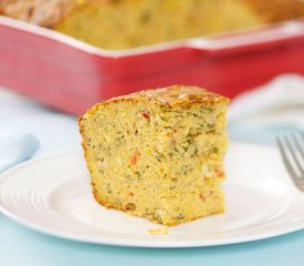 Cheesy Basil Corn Bread