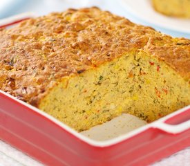 Cheesy Basil Corn Bread