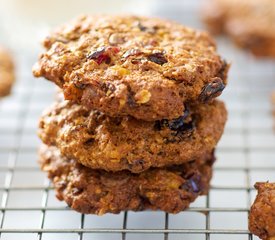 Dried Fruits, Chocolate Chips and Flaxseed Cookies