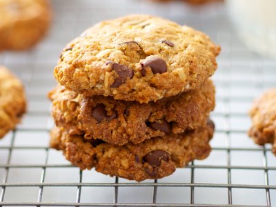 Coconut, Peanut Butter and Chocolate Chip Cookies