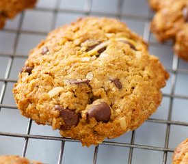 Coconut, Peanut Butter and Chocolate Chip Cookies