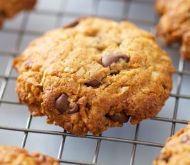 Coconut, Peanut Butter and Chocolate Chip Cookies