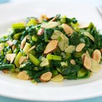 Sauteed Beet Greens with Toasted Almonds 
