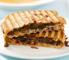 Chard Panini with Bean Spread