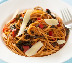 Pasta with Chard, Garlic and Parmesan