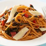 Pasta with Chard, Garlic and Parmesan