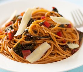 Pasta with Chard, Garlic and Parmesan