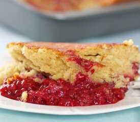 Raspberry Pudding Cake