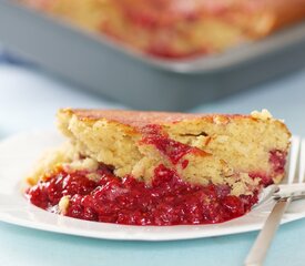 Raspberry Pudding Cake