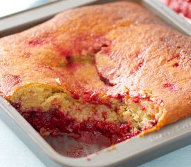 Raspberry Pudding Cake