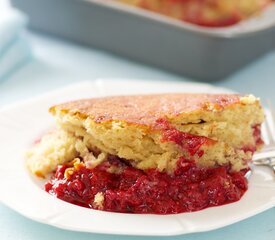 Raspberry Pudding Cake