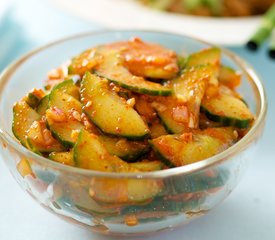 Spicy, Sweet and Sour Cucumber Salad