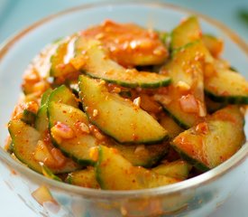 Spicy, Sweet and Sour Cucumber Salad