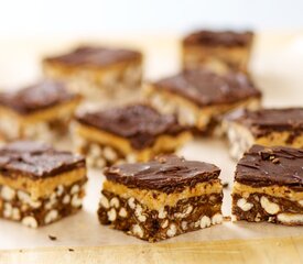 Chocolate-Peanut Butter Crispy Bars