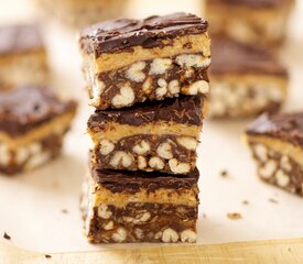 Chocolate-Peanut Butter Crispy Bars