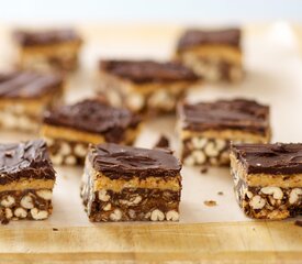 Chocolate-Peanut Butter Crispy Bars