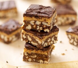 Chocolate-Peanut Butter Crispy Bars