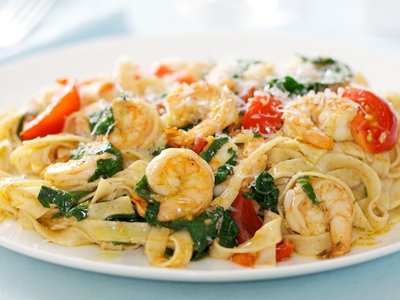 Shrimp Sauce with Linguine