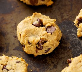 Peanut Butter, Chocolate Chip and Chickpea Cookies (Gluten-free)