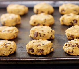 Peanut Butter, Chocolate Chip and Chickpea Cookies (Gluten-free)