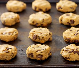 Peanut Butter, Chocolate Chip and Chickpea Cookies (Gluten-free)