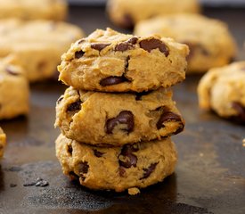 Peanut Butter, Chocolate Chip and Chickpea Cookies (Gluten-free)