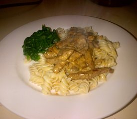 Beef Stroganoff with Cream Sauce