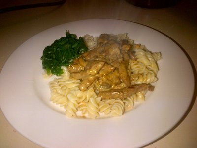 Beef Stroganoff with Cream Sauce