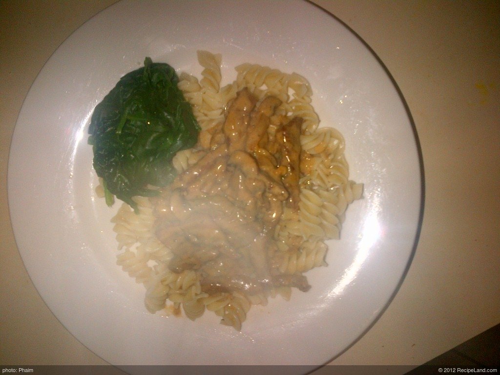 Beef Stroganoff with Cream Sauce
